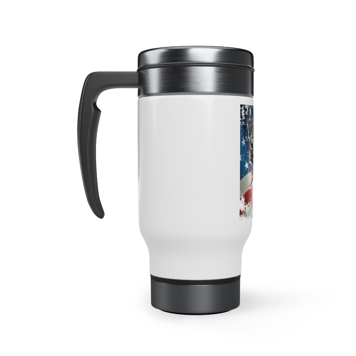 Stainless Steel Travel Mug with Handle, 14oz